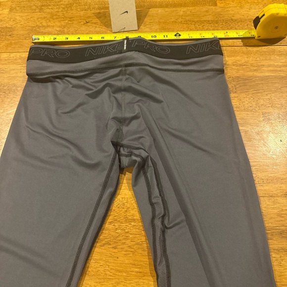 Nike Pro Men 3/4 Training Tights Dri-Fit Spandex Gray XL DD1919-068 New W Tags - Picture 5 of 7